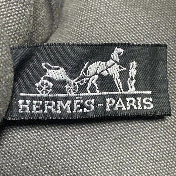 Auth HERMES Fourre Tout Tote PM - Dark Gray Black Canvas None Tote Bag - Picture 7 of 10